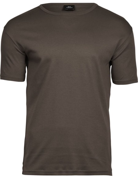 Pánské tričko - Teejays Interlock - Chocolate 3XL