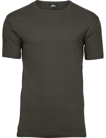 Pánské tričko - Teejays Interlock - Dark olive S