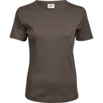 Dámské tričko - Teejays Interlock  - Chocolate XXL