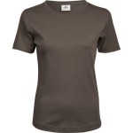 Dámské tričko - Teejays Interlock  - Chocolate 3XL