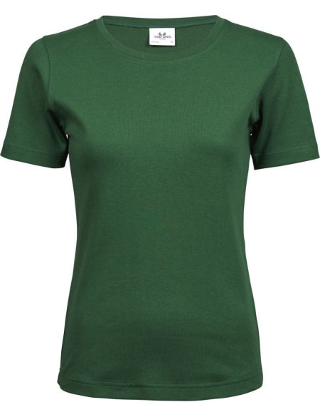 Dámské tričko - Teejays Interlock  - Forest green XXL