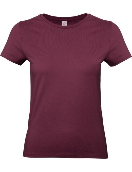 Dámské tričko - B+C E190 - Burgundy L