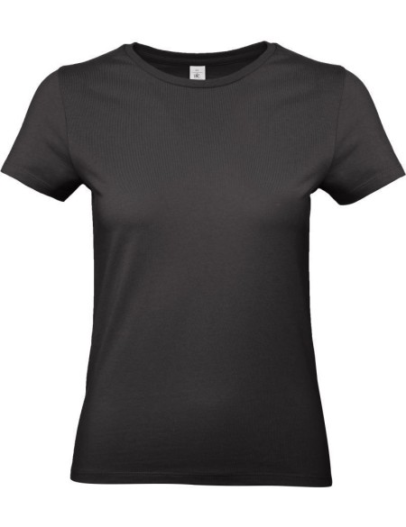 Dámské tričko - B+C E190 - Černá 3XL