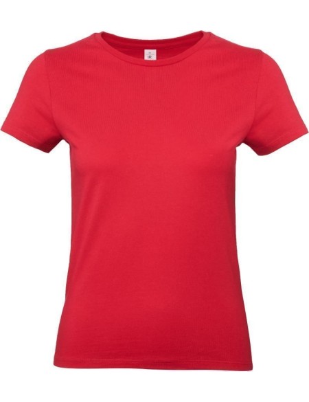Dámské tričko - B+C E190 - Červená 3XL