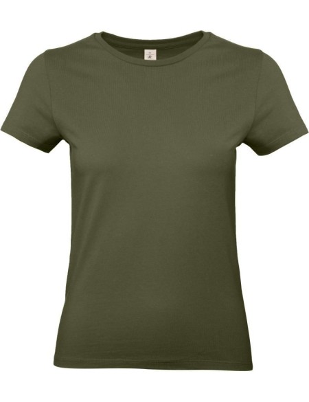 Dámské tričko - B+C E190 - Urban khaki M