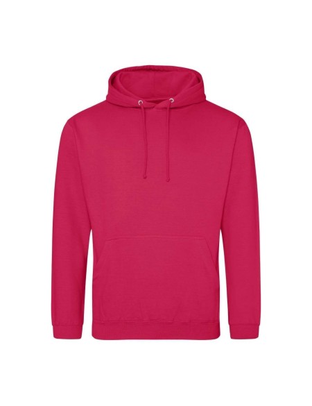 Pánská mikina JustHoods  - Lipstick pink XL