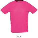 Pánské sportovní tričko SPORTY - Neon pink M