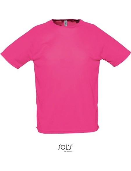 Pánské sportovní tričko SPORTY - Neon pink XXS