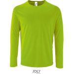 Pánské sportovní tričko SPORTY s dlouhým rukávem - Neon green M