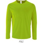 Pánské sportovní tričko SPORTY s dlouhým rukávem - Neon green 3XL