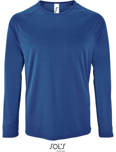 Pánské sportovní tričko SPORTY s dlouhým rukávem - Royal blue XL