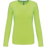Dámské tričko - Kariban K383 s dlouhým rukávem - Lime XXL