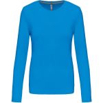 Dámské tričko - Kariban K383 s dlouhým rukávem - Tropical blue XL