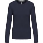 Dámské tričko - Kariban K383 s dlouhým rukávem - Navy M