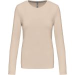 Dámské tričko - Kariban K383 s dlouhým rukávem - Light sand S
