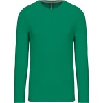 Pánské tričko - Kariban K359 s dlouhým rukávem - Kelly green XL