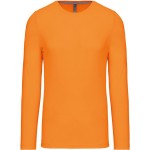 Pánské tričko - Kariban K359 s dlouhým rukávem - Oranžová M