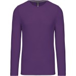 Pánské tričko - Kariban K359 s dlouhým rukávem - Purple M