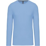 Pánské tričko - Kariban K359 s dlouhým rukávem - Sky blue S