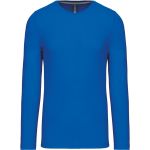 Pánské tričko - Kariban K359 s dlouhým rukávem - Light royal blue 3XL