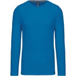 Pánské tričko - Kariban K359 s dlouhým rukávem - Tropical blue 4XL