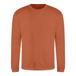 Unisex mikina bez kapuce JustHoods - Ginger biscuit M