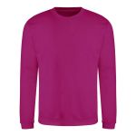 Unisex mikina bez kapuce JustHoods - Festival fuchsia S
