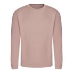 Unisex mikina bez kapuce JustHoods - Dusty pink M