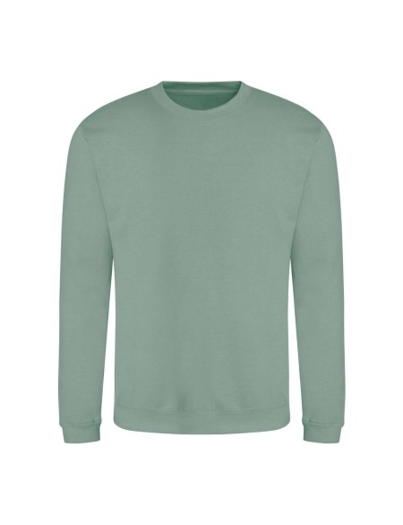 Unisex mikina bez kapuce JustHoods - Dusty green XS