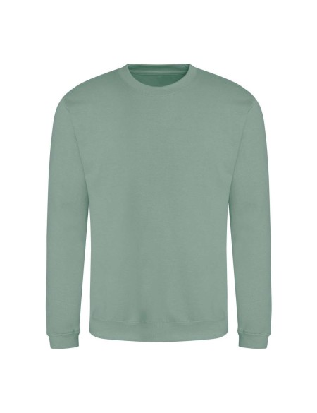 Unisex mikina bez kapuce JustHoods - Dusty green L