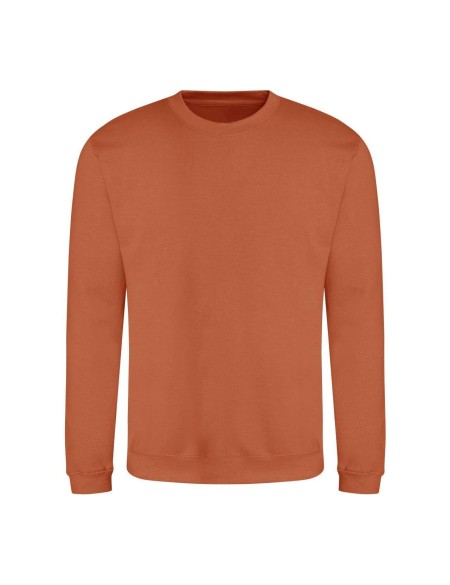 Unisex mikina bez kapuce JustHoods - Ginger biscuit XS