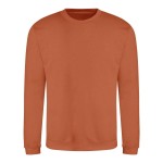Unisex mikina bez kapuce JustHoods - Ginger biscuit S