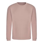 Unisex mikina bez kapuce JustHoods - Dusty pink XS