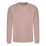 Unisex mikina bez kapuce JustHoods - Dusty pink S