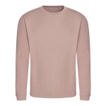 Unisex mikina bez kapuce JustHoods - Dusty pink M