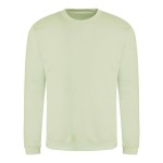 Unisex mikina bez kapuce JustHoods - Pistachio green XL