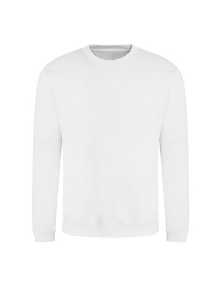 Unisex mikina bez kapuce JustHoods - Arctic white XL