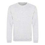 Unisex mikina bez kapuce JustHoods - Ash XL
