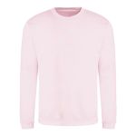 Unisex mikina bez kapuce JustHoods - Baby pink S