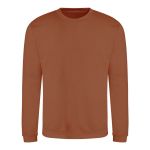 Unisex mikina bez kapuce JustHoods - Caramel latte S
