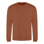 Unisex mikina bez kapuce JustHoods - Caramel latte S