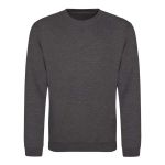 Unisex mikina bez kapuce JustHoods - Charcoal XL