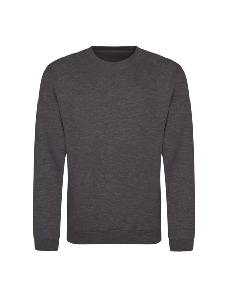 Unisex mikina bez kapuce JustHoods - Charcoal XL