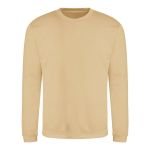 Unisex mikina bez kapuce JustHoods - Desert sand M