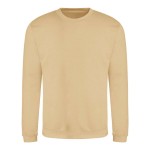 Unisex mikina bez kapuce JustHoods - Desert sand L