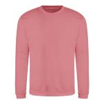 Unisex mikina bez kapuce JustHoods - Dusty rose M