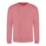 Unisex mikina bez kapuce JustHoods - Dusty rose L