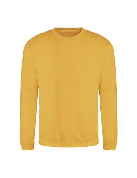 Unisex mikina bez kapuce JustHoods - Gold XS