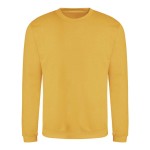 Unisex mikina bez kapuce JustHoods - Gold XL