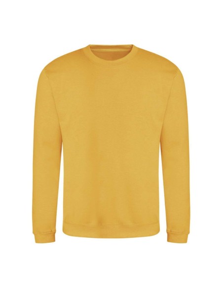 Unisex mikina bez kapuce JustHoods - Gold XXL